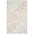 thumbnail image 1 of SAFAVIEH Metro Rodina Geometric Striped Area Rug, Ivory/Blue, 3' x 5', 1 of 8