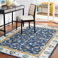 thumbnail image 1 of SAFAVIEH Micro-Loop Lavina Medallion Area Rug, Blue/Ivory, 4' x 6', 1 of 5