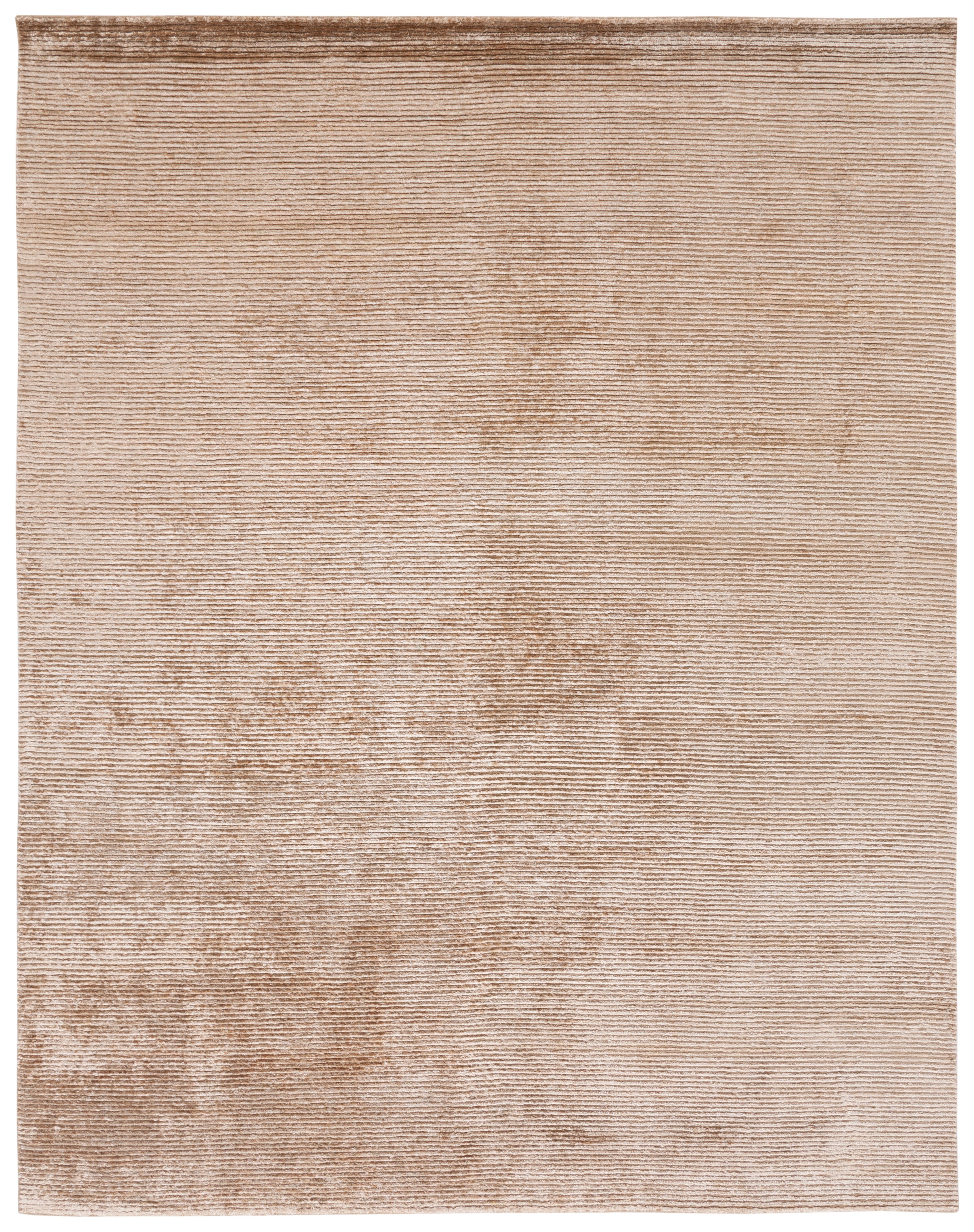 Gray Hand-Knotted Wool and Viscose 10' x 14' Rug