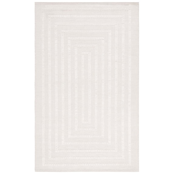 SAFAVIEH Natura Allen Bordered Area Rug, Ivory/Beige, 6' x 9'