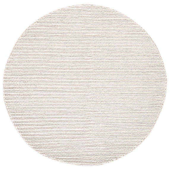 SAFAVIEH Natura Fredrick Striped Area Rug, Ivory/Beige, 10' x 10' Round