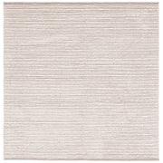 SAFAVIEH Natura Fredrick Striped Area Rug, Ivory/Beige, 10' x 10' Square