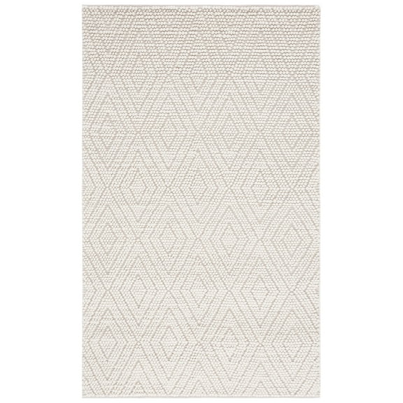 SAFAVIEH Natura Aylen Diamond Area Rug, Ivory, 4' x 6'