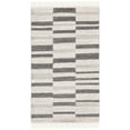 thumbnail image 1 of SAFAVIEH Natura Qendro Striped Area Rug, Ivory/Dark Grey, 4' x 6', 1 of 9