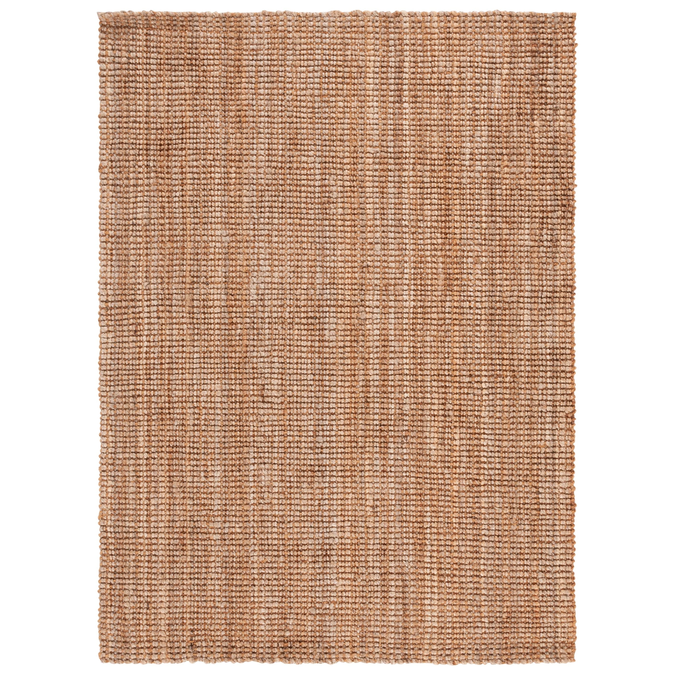 Handwoven Natural Jute Rectangular Area Rug, 5' x 8'