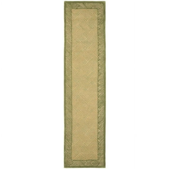 Safavieh Handmade New Zealand Passage Light Green Rug (2'3 x 10')
