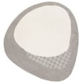 thumbnail image 1 of SAFAVIEH Novelty Maksim Abstract Area Rug, Grey/Ivory, 6' x 6' Scalloped, 1 of 7