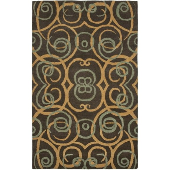 Safavieh  Handmade Rodeo Drive Ermilia Mid-Century Modern Abstract Wool Rug 3'6" x 5'6" 4' x 6' Indoor Rectangle