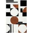 thumbnail image 1 of SAFAVIEH Rodeo Drive Darien Abstract Area Rug, Ivory/Black, 6' x 9', 1 of 8