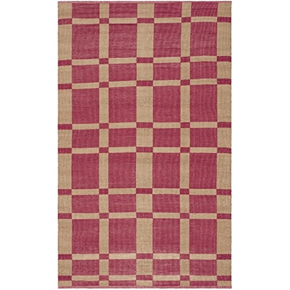 Safavieh Handmade Saemi Modern Poly Rug Indian Red 3' x 5' 3' x 5' Indoor Living Room, Bedroom, Dining Room