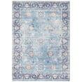 thumbnail image 1 of Safavieh  Handmade Saffron Nimet Modern Tribal Cotton Rug Aqua/Navy 3' x 5' 3' x 5' Indoor, 1 of 6