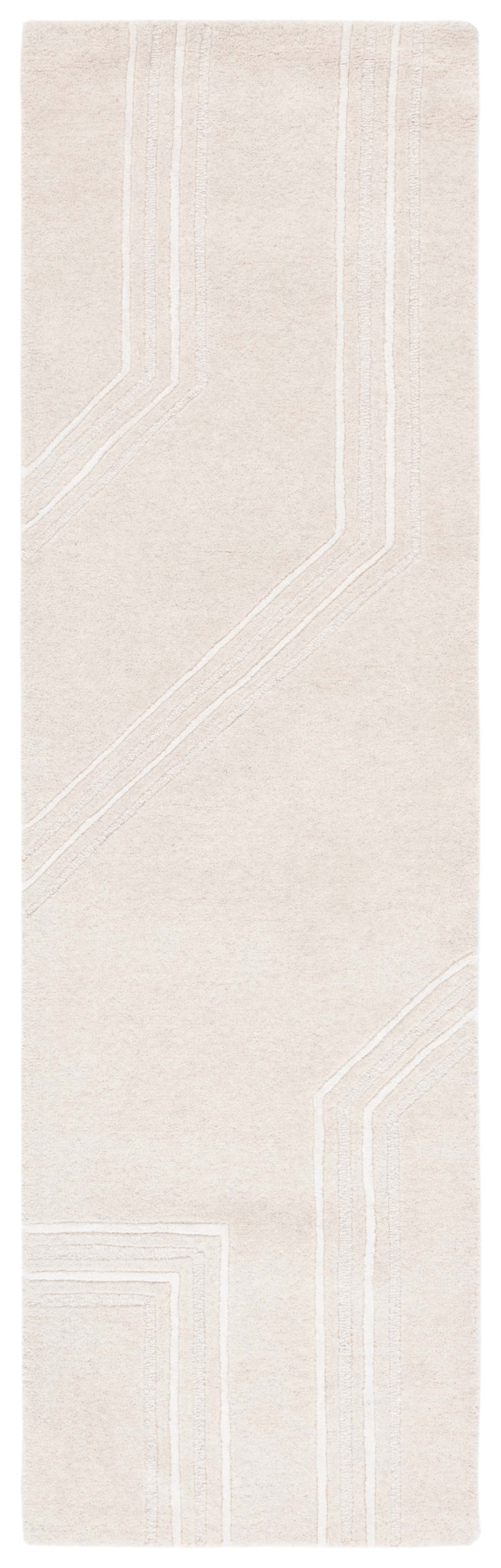 SAFAVIEH Soho Bevis Geometric Runner Rug, Beige/Ivory, 2'3" x 8'