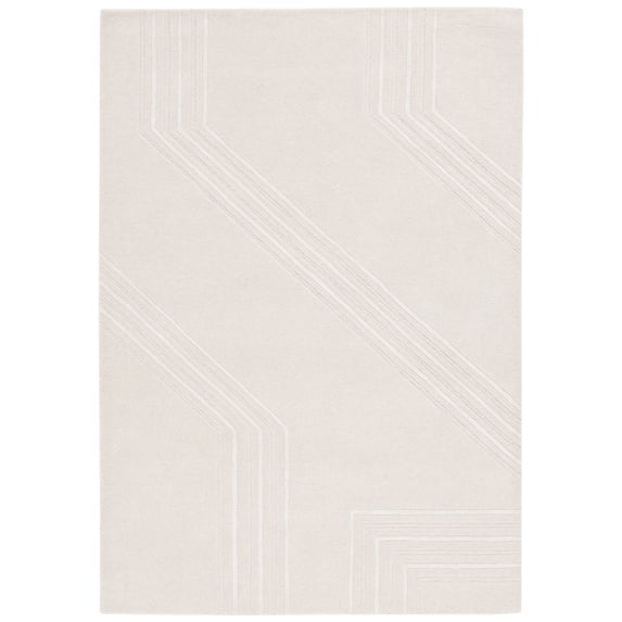 SAFAVIEH Soho Bevis Geometric Area Rug, Beige/Ivory, 6' x 9'