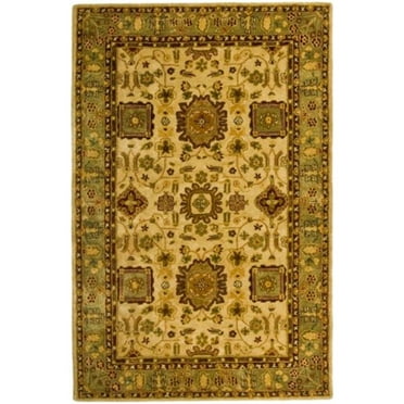 Safavieh  Handmade Taj Mahal Nato Traditional Oriental Wool Rug 2'6" x 8' Runner 8' Runner Runner, Indoor Living Room, Bedroom Runner