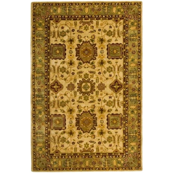 Safavieh Handmade Taj Mahal Nato Traditional Oriental Wool Rug 2'6" x 8' Runner 8' Runner Runner, Indoor Living Room, Bedroom Runner