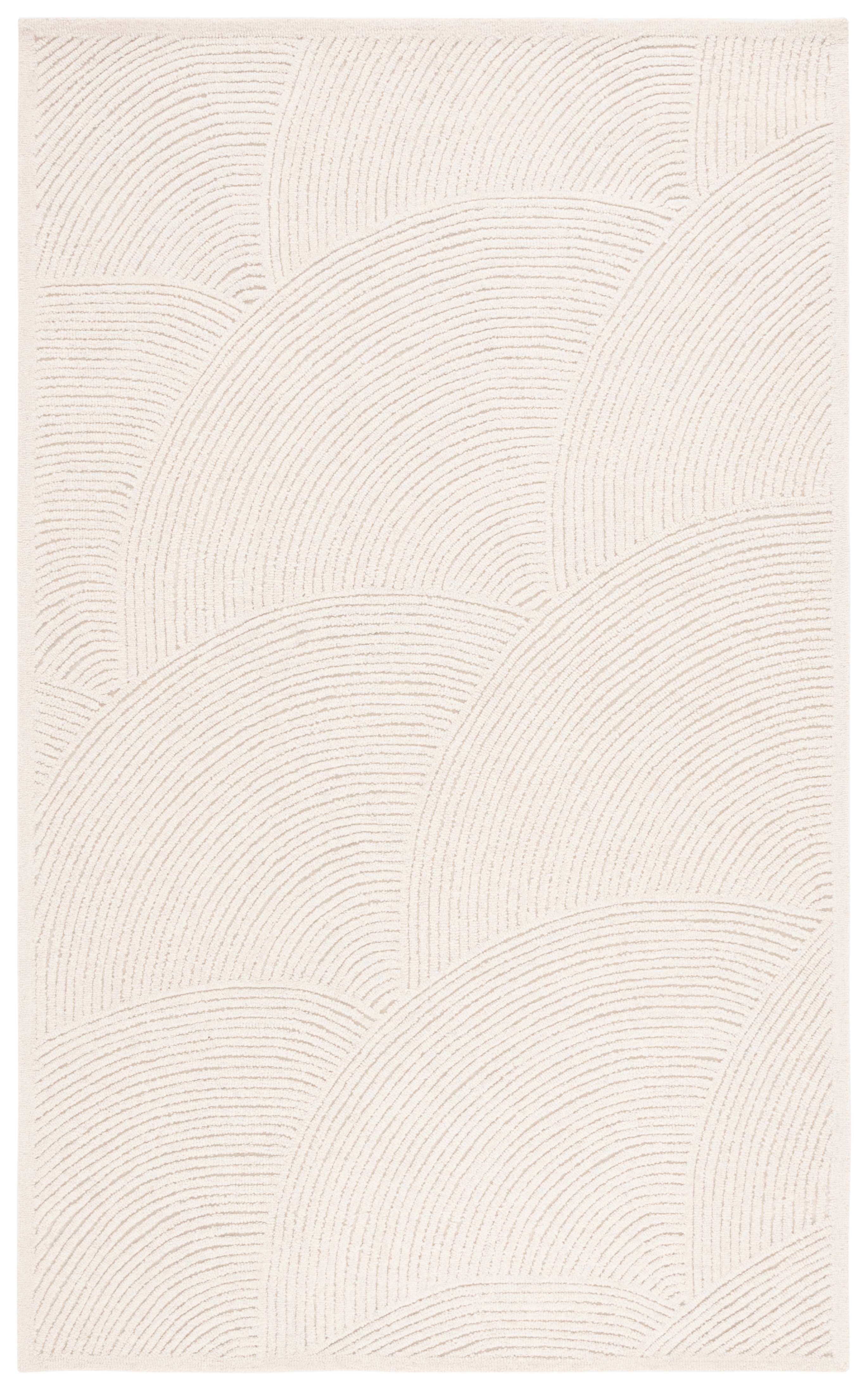 SAFAVIEH Textural Ifrit Geometric Area Rug, Ivory, 4' x 6'