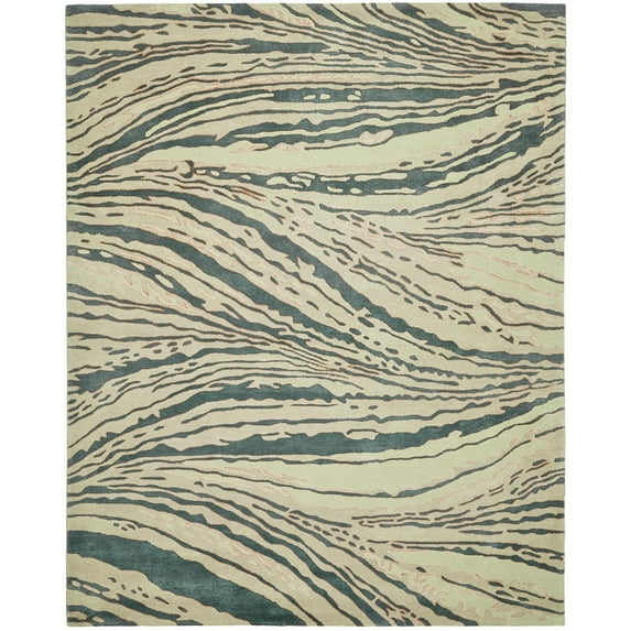 Safavieh Handmade Thom Filicia Niagra Blue N.Z. Wool Rug (8' x 10')