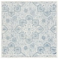 thumbnail image 1 of SAFAVIEH Trace Mia Medallion Area Rug, Blue/Ivory, 6' x 6' Square, 1 of 8