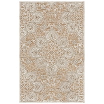 SAFAVIEH Trace Mia Medallion Area Rug, Gold/Ivory, 8' x 10'