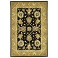thumbnail image 1 of Safavieh  Handmade Traditions Merja Traditional Oriental Wool Rug Black/Gold 5' x 8' 5' x 8' Indoor Living Room, Bedroom, Dining Room Rectangle, 1 of 5
