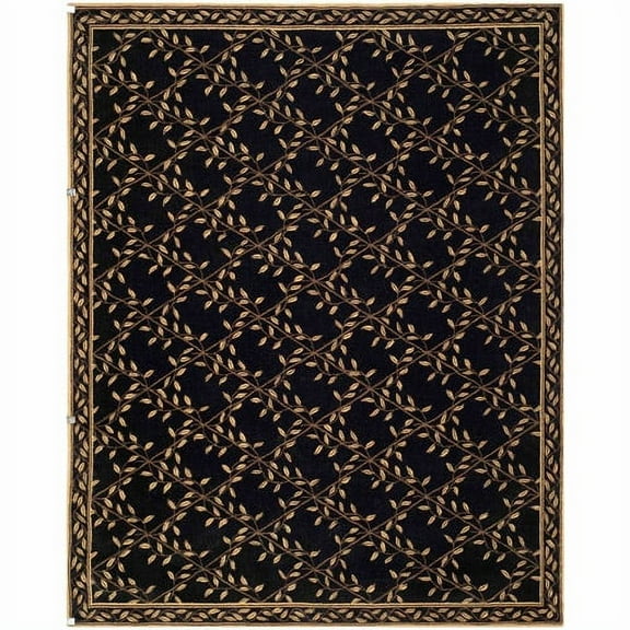 Safavieh Handmade Wilton Florbela Country Floral Wool Rug 5'6" x 8'6" 6' x 9' Indoor Living Room, Bedroom, Dining Room Rectangle