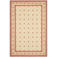 thumbnail image 1 of Safavieh  Handmade Wilton Marijn Country Floral Wool Rug Beige/Red 5'6" x 8'6" 6' x 9' Indoor Living Room, Bedroom, Dining Room Rectangle, 1 of 5