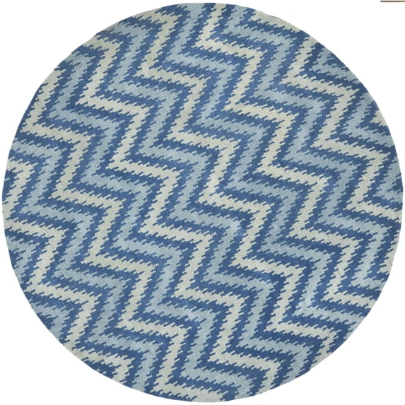 Safavieh Handmade Wyndham Baftije Modern Wool Rug 7' x 7' Round 6' Round, 8' Round Indoor Living Room, Bedroom Round