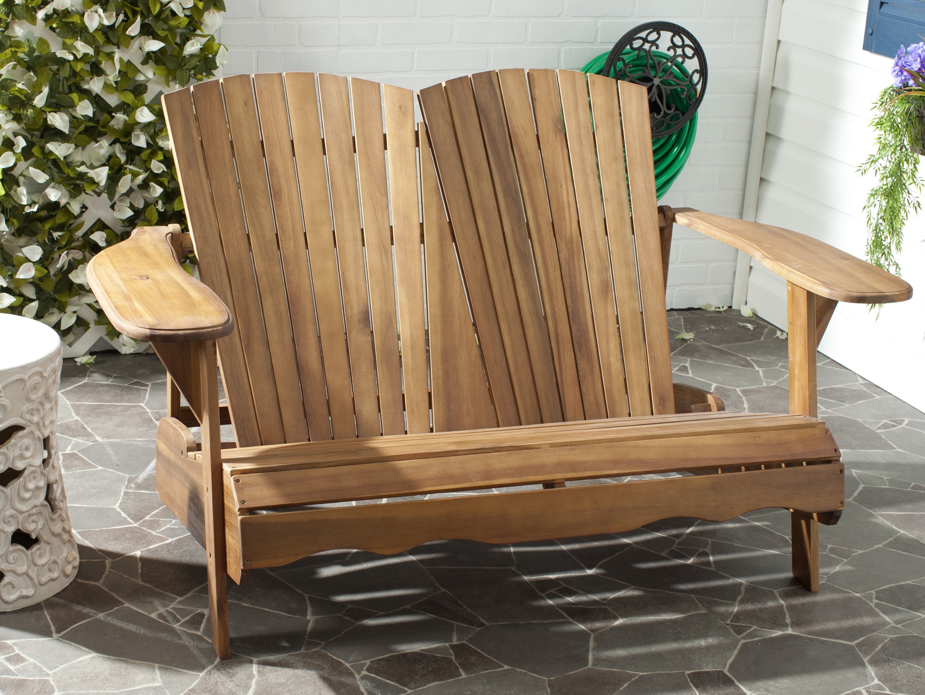 Outdoor best sale adirondack bench