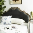 Safavieh Harlow Rustic Wood Traditional Upholstered Headboard