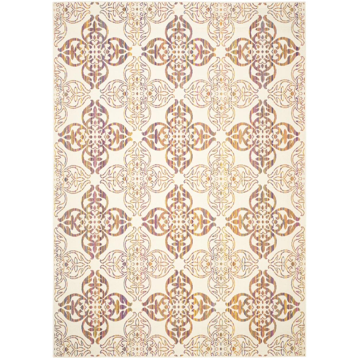 Multicolor Tufted Handmade Rectangular Synthetic Rug