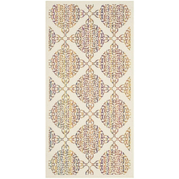 SAFAVIEH Havana Malvina Diamond Indoor/Outdoor Area Rug, Natural/Multi, 2'7" x 5'