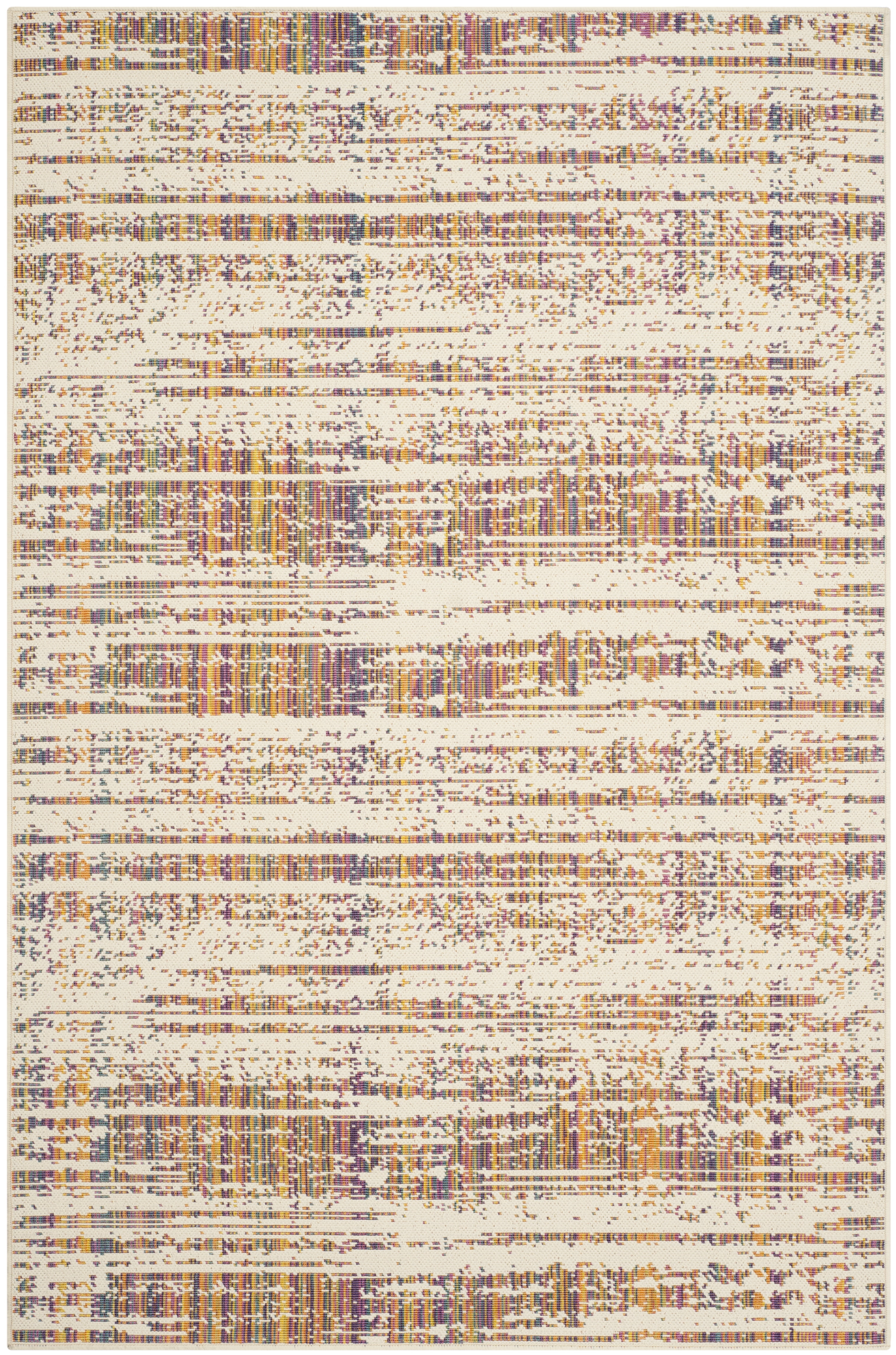 Safavieh Havana Braxton Distressed Indoor/Outdoor Area Rug, Natural/Multi, 5'1" x 7'7"