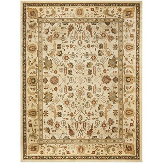 Traditional Rug - Heirloom Polypropylene, 2850Gr/Sqm -Creme/Creme Style-D-Color:Creme/Creme,Design:Traditional,Shape:Large Rectangle,Size:13'L x 9' 6''W