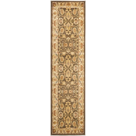 Traditional Rug - Heirloom -Brown/Creme-Color:Brown/Creme,Design:Traditional,Shape:Runner,Size:2'3" x 8'