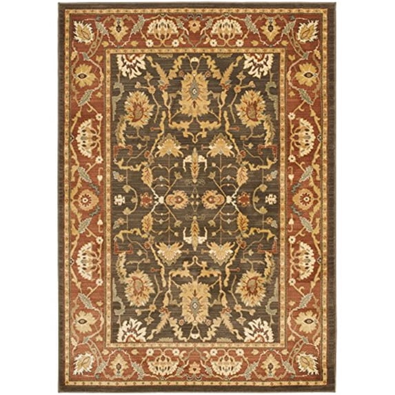Safavieh Heirloom Brown Traditional Rug - 6'7" x 9'1"