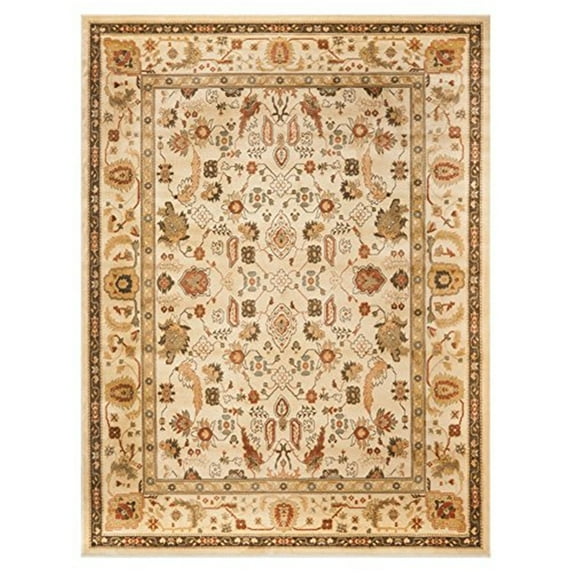 Traditional Rug - Heirloom Polypropylene, 2850Gr/Sqm -Creme/Creme Style-D-Color:Creme/Creme,Design:Traditional,Shape:Small Rectangle,Size:5' 7''L x 4'W