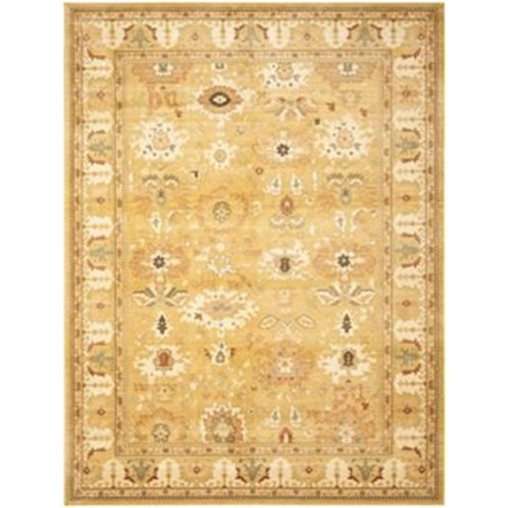 Traditional Rug - Heirloom Polypropylene, 2850Gr/Sqm -Gold/Gold-Color:Gold/Gold,Design:Traditional,Shape:Small Rectangle,Size:5' 7''L x 4'W