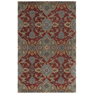 SAFAVIEH Heritage Reanna Oriental Wool Area Rug, Red/Green, 8' x 10'