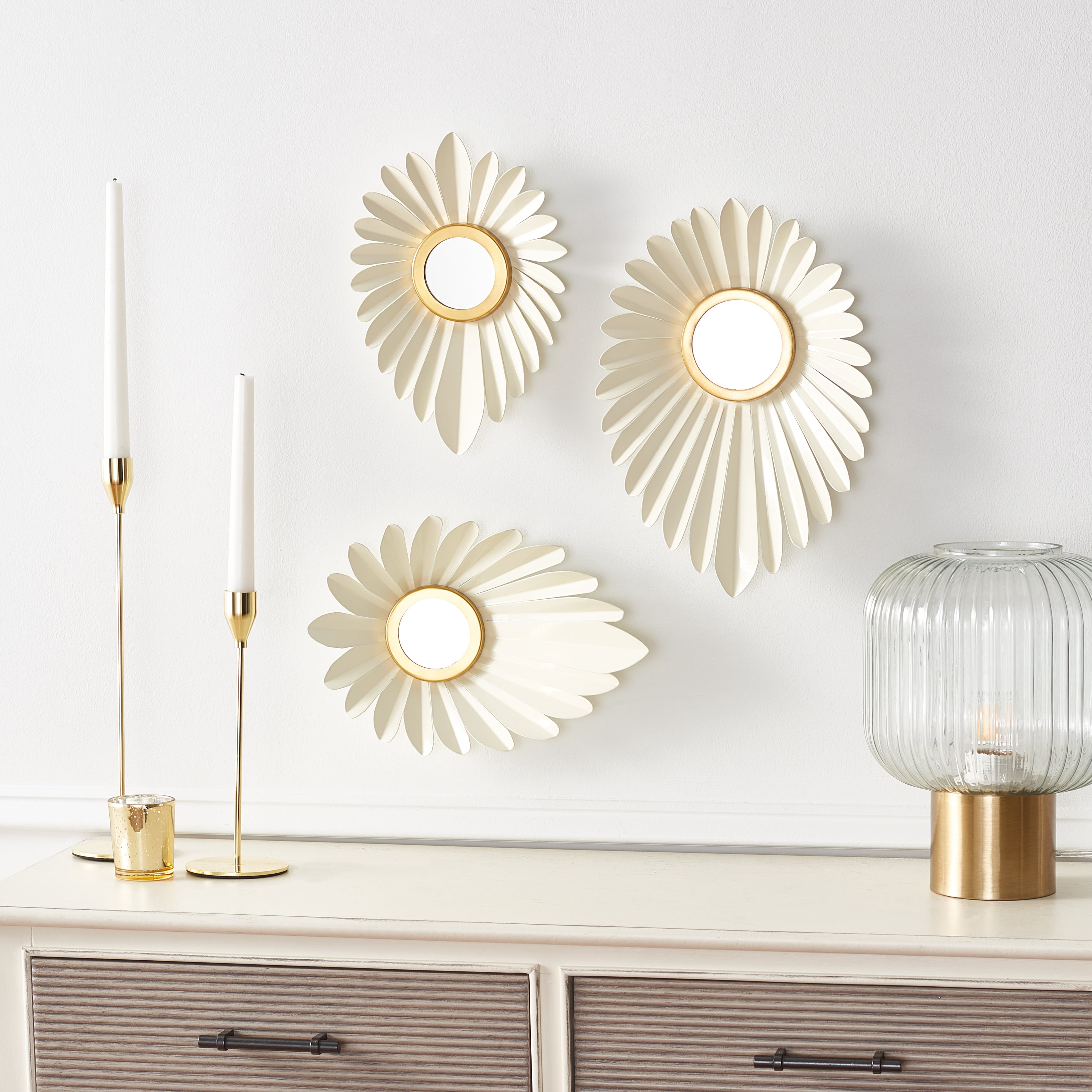 Safavieh Hermia Bohemian Ivory/Gold Wall Décor, Set of 3