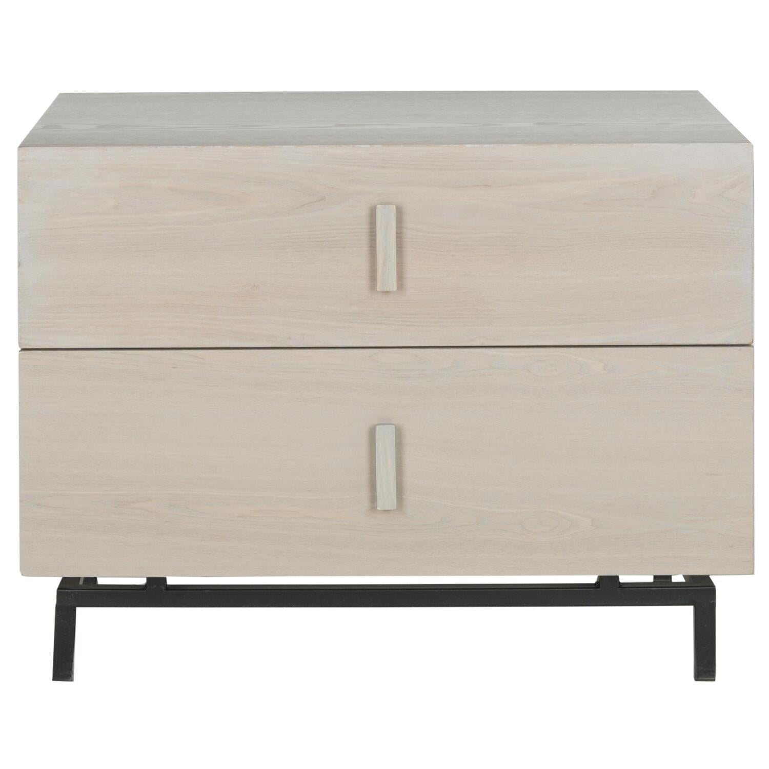 Herschel Grey and Black 3-Drawer Storage Cabinet