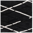 thumbnail image 1 of SAFAVIEH Hi-Lo Proinsias Diamond Shag Area Rug, Charcoal/Ivory, 6'7" x 6'7" Square, 1 of 7
