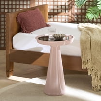 Safavieh Hikuma Modern Iron Round End Table, Black / Taupe