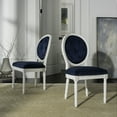 thumbnail image 1 of SAFAVIEH Holloway Tufted Oval Side Chair Set of 2 Navy, 1 of 12