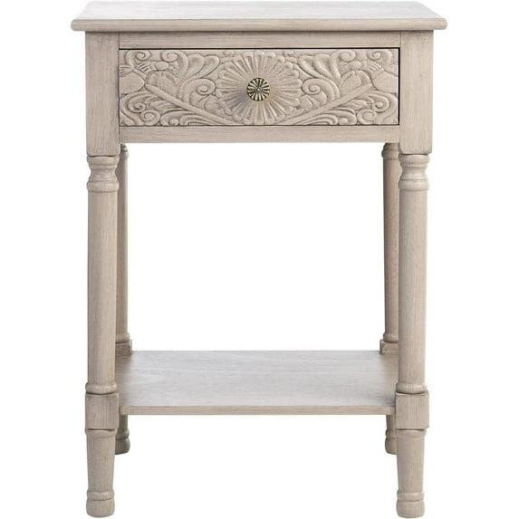 Safavieh Home Collection Josie Greige 1-Drawer Accent Table