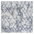 thumbnail image 1 of SAFAVIEH Horizon Milica Abstract Shag Area Rug, Ivory/Blue, 8' x 8' Square, 1 of 8