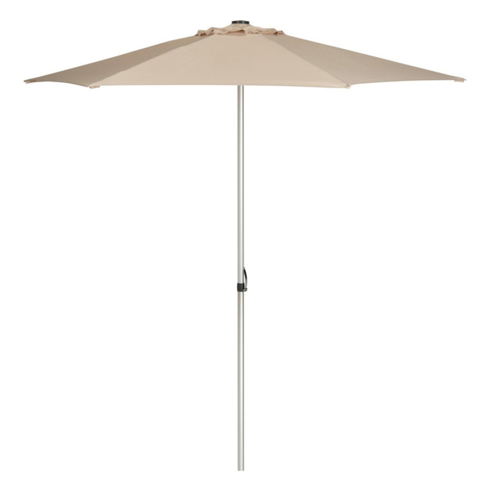 Hurst 9 Ft Beige Polyester Market Umbrella with Aluminum Frame