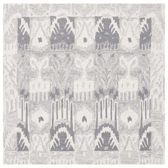 Safavieh IKT651F Ikat Light Grey / Ivory