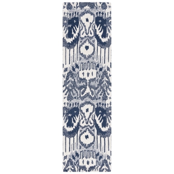 Safavieh IKT651M Ikat Blue / Ivory