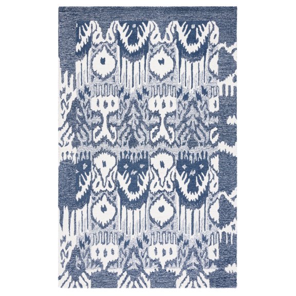 Safavieh IKT651M Ikat Blue / Ivory