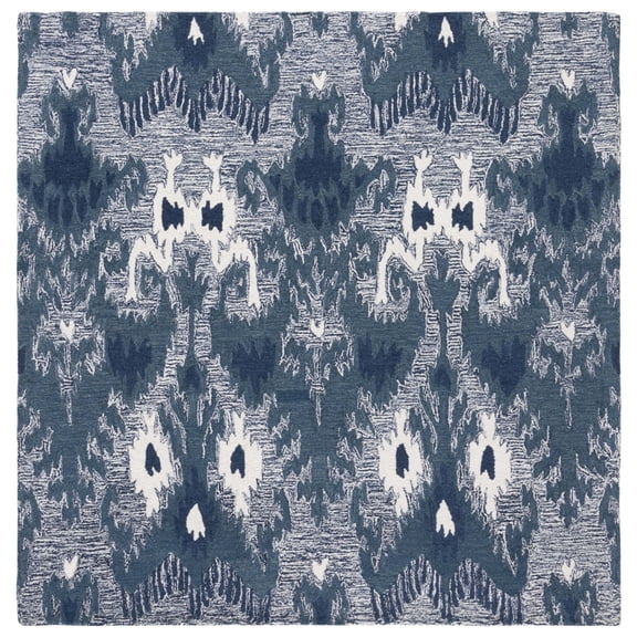 Safavieh IKT652M Ikat Blue / Ivory